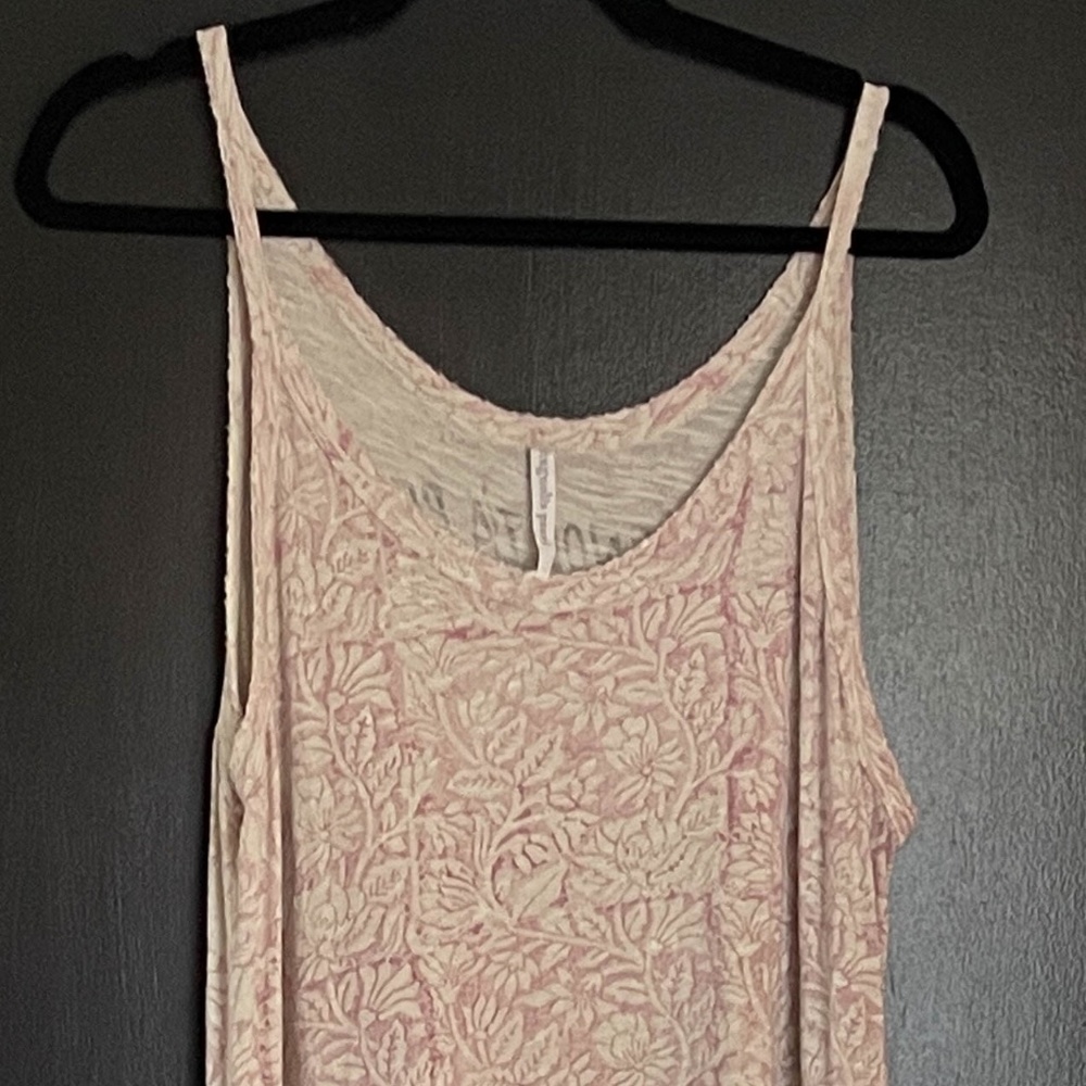 Retired Magnolia Pearl Kari floral tank dress OSF<